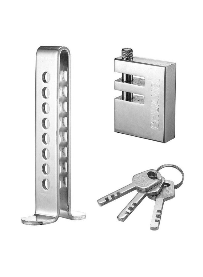 Heavy Duty Car Clutch Lock Anti-Theft Device – Stainless Steel Pedal Lock with High Security Blade Lock Cylinder, Universal Vehicle Anti-Theft Protection with Keys - Image 1